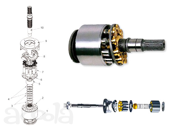 Запчасти к насосу Sauer Danfoss 90L75/30/42/55/100/130/180/250