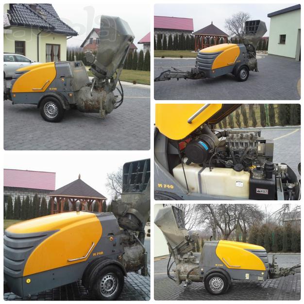 Растворонасос - пневмонагнетатель Putzmeister 740